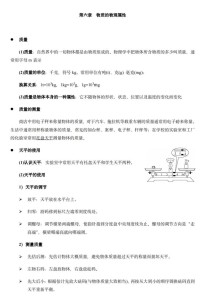 八年级下册物理苏教版核心知识点有哪些？
