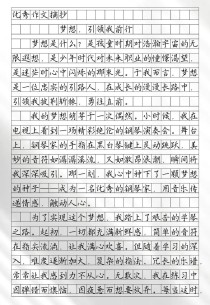 中学生梦想的作文