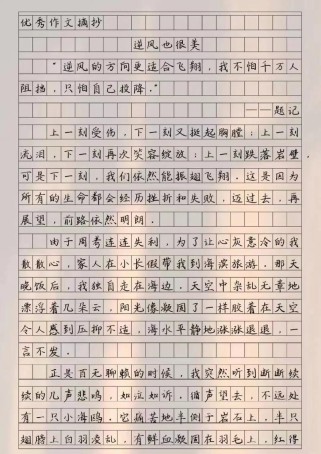 迎着风中，作者如何借风抒发成长感悟？