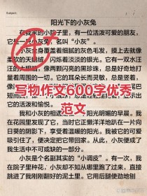 中心突出的600字作文