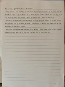 如何写好与父母相处的英语作文？