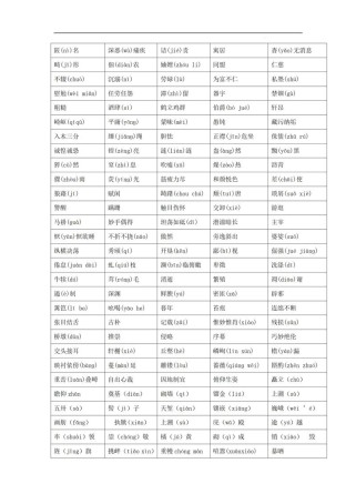 八年级上册语文课后生字词有哪些？