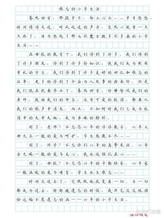 作文小学生活二三事