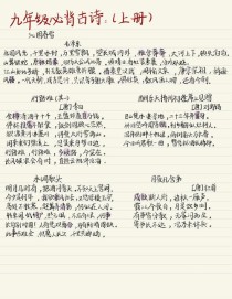 高考古诗文默写范围有哪些？