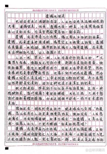 中考满分作文 美