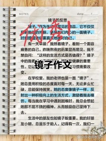 关于镜子的作文600字