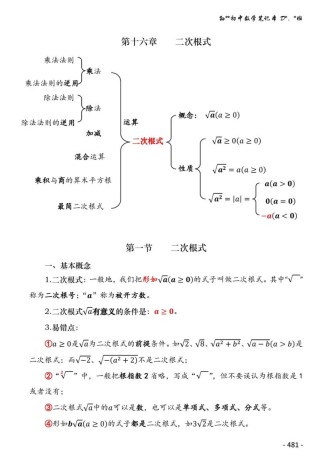 二次根式怎么学才高效？