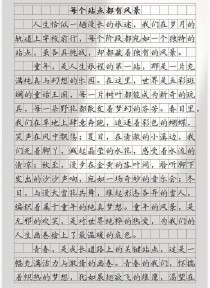 每个站点都有风景，那哪一站最动人？