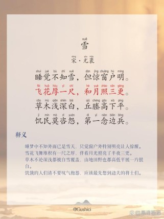 小学语文古诗中，雪的描写有何经典？