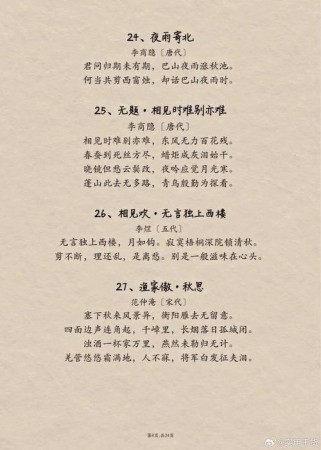 高中必背的古诗文名句