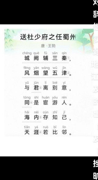 送杜少府之任蜀州是何古诗？