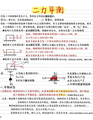 八年级力学知识点有哪些关键考点？
