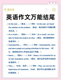 英文作文结尾怎么写才出彩？