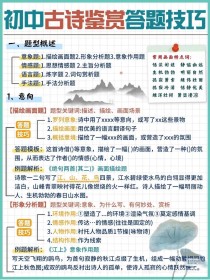 初中语文古诗词阅读技巧有哪些？