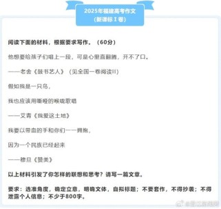 2025福建 高考作文
