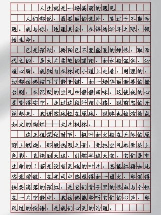 美丽的意外 作文