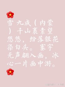 白雪诗中藏何韵？