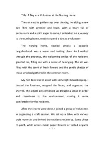 英语作文去敬老院，如何写出真情实感？