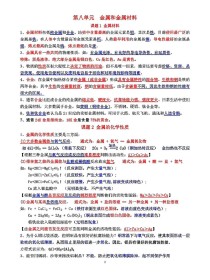 九年级化学知识点整理