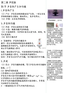 物理八年级上册第二章知识点