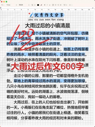 雨一直下，作文如何写出新意？