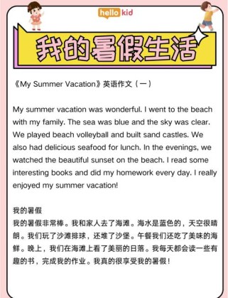 初二暑假英语作文怎么写？