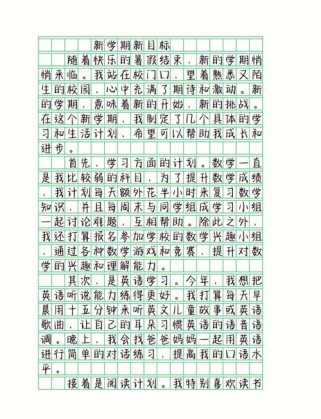 初中开学目标作文，目标该如何设定才更有效？