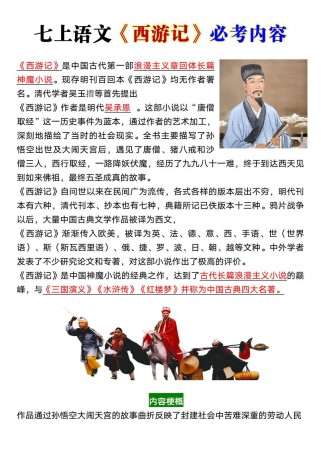 七年级上册语文名著有哪些必读篇目？