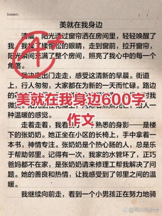 作文《美就在身边》