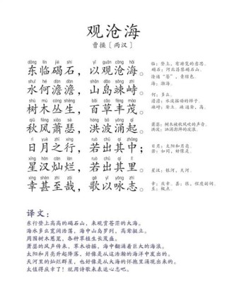 观沧海名句是哪句？