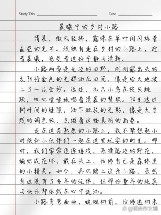 中考满分写景作文600字如何炼成？