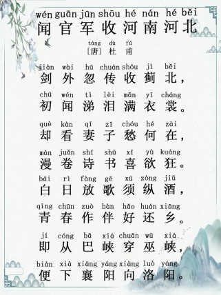 河北中考必考语文古诗词有哪些？