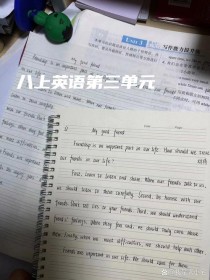 八上英语第三单元作文
