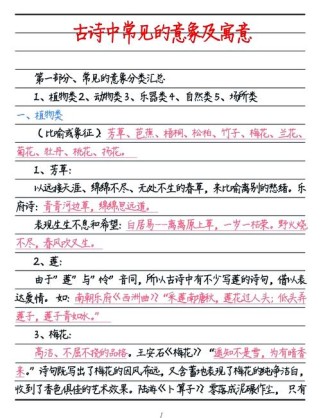 古诗赏析中，意象究竟指什么？