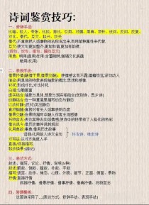 高考古诗词表现手法有哪些常见类型？