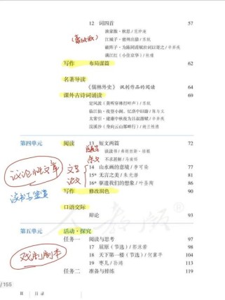 人教版九年级下册语文目录有何重点内容？