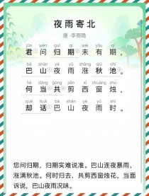 为何夜雨寄北，君问归期未有期？