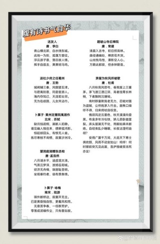 语文8下课外古诗词