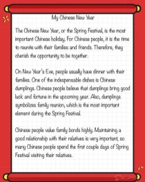 传统节日英文作文