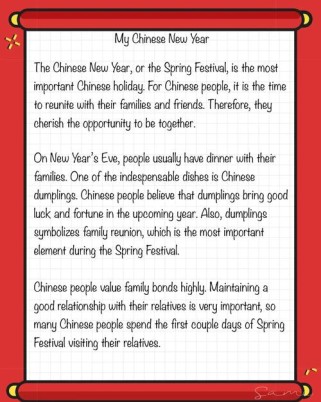 传统节日英文作文