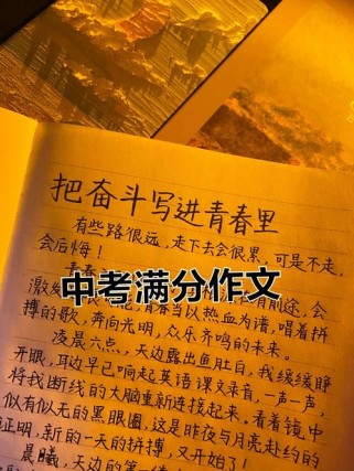 中考励志作文题目，如何写出真情实感？