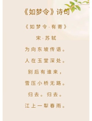 如梦令格律 古诗文网