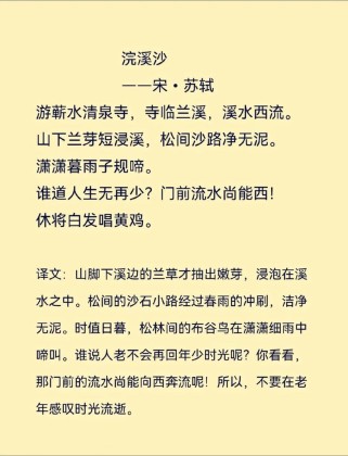 浣溪沙古诗文阅读答案