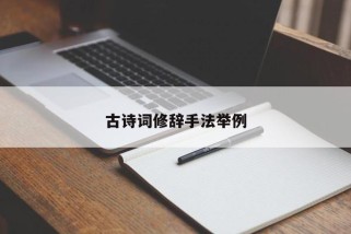 古诗词修辞手法举例