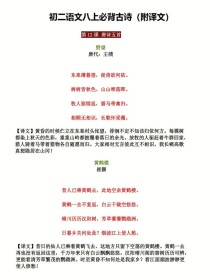 初二语文古诗上册翻译如何准确把握诗意？