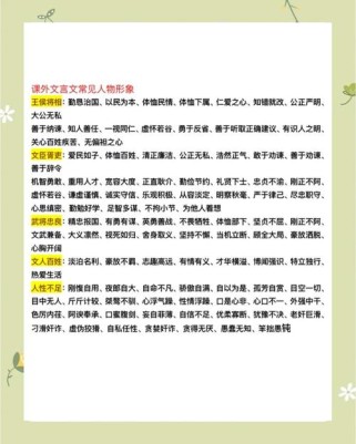 古诗中人物形象阅读题