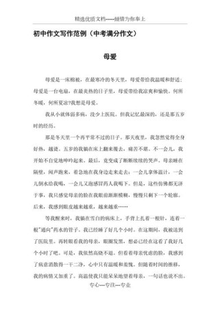 中考作文 母亲》