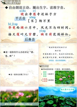 七年级下册课后古诗二PPT有哪些重点？