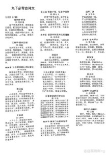 九年级下册后面的古诗