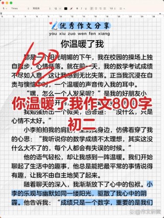 温暖作文800字优秀，如何写出真情实感？